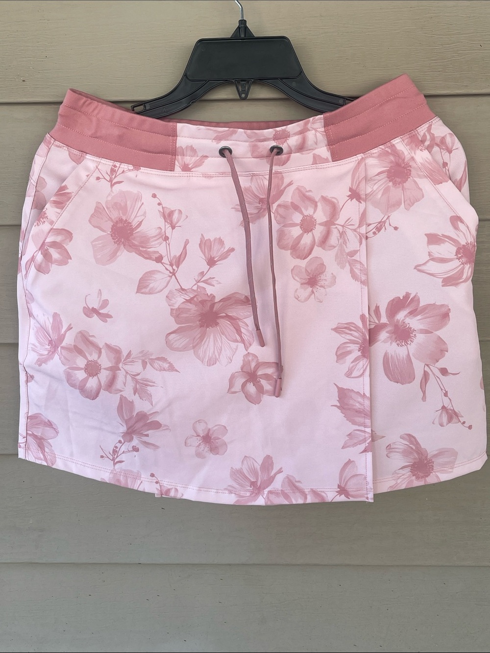 Pink Floral Drawstring Women’s Skirt size s